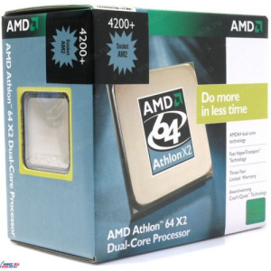 Процессор AMD Athlon 64 X2 4200 (2C/2T,2.2 Ghz, Dual Core, L3 1MBб 89W ) socket AM2 Mark:1285/- Процессор AMD Athlon 64 X2 4200 (2C/2T,2.2 Ghz, Dual Core, L3 1MBб 89W ) socket AM2 Mark:1285/-