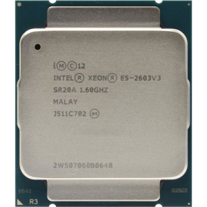 Процессор Intel Xeon E5-2603V3 (6C/6T,15M Cache, 1.60 GHz,6.4GT/s,TDP85W) LGA2011-3 PCMARK5179/934 Процессор Intel Xeon E5-2603V3 (6C/6T,15M Cache, 1.60 GHz,6.4GT/s,TDP85W) LGA2011-3 PCMARK5179/934