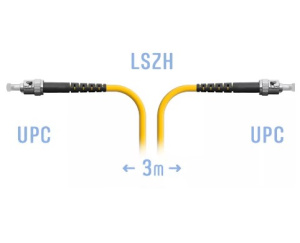 Патч-корд оптический ST-ST UPС SM Simplex 3 м. Патч-корд оптический ST-ST UPС SM Simplex 3 м.