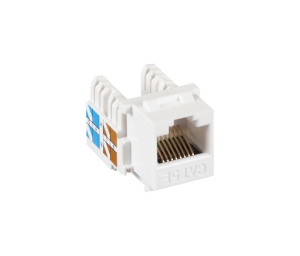 Модуль-вставка NETLAN типа Keystone, Кат.5e , RJ45/8P8C, 110/KRONE, T568A/B, неэкранированный, белый Модуль-вставка NETLAN типа Keystone, Кат.5e , RJ45/8P8C, 110/KRONE, T568A/B, неэкранированный, белый