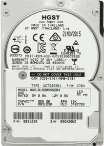 Жесткий диск 2.5" 900 Gb Hitachi HUC101890CSS204 10K 128MB SAS 12G Жесткий диск 2.5" 900 Gb Hitachi HUC101890CSS204 10K 128MB SAS 12G