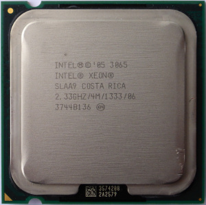 Процессор Intel Xeon 3065 4M Cache, 2.33 GHz, 1333 MHz,65W s775 Mark:1504/864 Процессор Intel Xeon 3065 4M Cache, 2.33 GHz, 1333 MHz,65W s775 Mark:1504/864