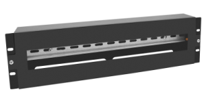 Панель 19" с DIN-рейкой 3U (черный) PDR-19-B Панель 19" с DIN-рейкой 3U (черный) PDR-19-B