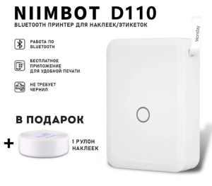 Мини-принтер термо маркировочный NIIMBOT D110 (первый запуск с VPN) Мини-принтер термо маркировочный NIIMBOT D110 (первый запуск с VPN)