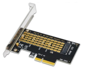 Адаптер SSD дисков M2 NVMe->PCIe x4 Адаптер SSD дисков M2 NVMe->PCIe x4