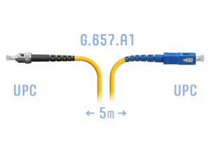 Патч-корд оптический SC-ST UPC/UPC SM Simplex --5м Патч-корд оптический SC-ST UPC/UPC SM Simplex --5м