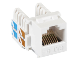 Модуль-вставка NETLAN типа Keystone, Кат.6 (Класс E), 250МГц, RJ45/8P8C, 110/KRONE, T568A/B, неэкран Модуль-вставка NETLAN типа Keystone, Кат.6 (Класс E), 250МГц, RJ45/8P8C, 110/KRONE, T568A/B, неэкран