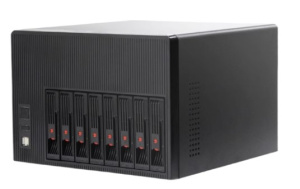 Корпус Mini-Tower NAS-8 (MiniITX, Black, PWM Fan, +PSU) Корпус Mini-Tower NAS-8 (MiniITX, Black, PWM Fan, +PSU)