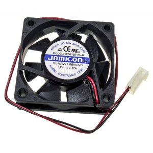 Вентилятор 60x60x15мм DC (12V / 0.17A / 2.0W), 2 Pin, 4.5Krpm, JAMICON (JF0615B1H-R) подшипник Вентилятор 60x60x15мм DC (12V / 0.17A / 2.0W), 2 Pin, 4.5Krpm, JAMICON (JF0615B1H-R) подшипник