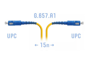 Патч-корд оптический SC-SC UPC/UPC SM Simplex 3мм --15м Патч-корд оптический SC-SC UPC/UPC SM Simplex 3мм --15м