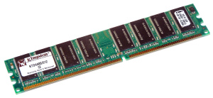 Модуль памяти DIMM DDR-I Unb. ECC 512MB PC2100U (266MHz) Модуль памяти DIMM DDR-I Unb. ECC 512MB PC2100U (266MHz)
