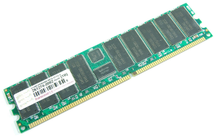 Модуль памяти DIMM DDR-I Reg. 512MB PC3200R (400MHz) Модуль памяти DIMM DDR-I Reg. 512MB PC3200R (400MHz)
