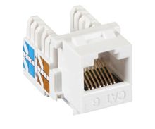 Модуль-вставка NETLAN типа Keystone, Кат.6 (Класс E), 250МГц, RJ45/8P8C, 110/KRONE, T568A/B, неэкран