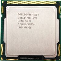 Процессор Intel Pentium Processor G6950 (2C/2T, 2.8 GHz, 3 MB Cache,73W) socket LGA1156 Mark:1854