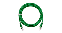 Патч-корд NETLAN U/UTP 4 пары, Кат.5е  заливной, многожильный, BC (CU), PVC нг(B), зеленый, 2м