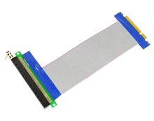 Удлинитель конвертор PCI-Express PCI-e 8x->16x гибкий шлейф 20см