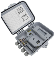 Шкаф кроссовый оптический IP66 уличный 12SC / 24LC, серый