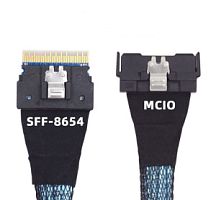 Кабель MCIO (SFF1016-8i) to Slim SAS (SFF8654-8i) 0.8м NVME
