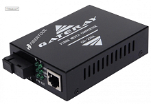 Gateray GR-220A WDM медиаконвертер 10/100/1000Base-TX/1000Base-FX, TX 1310 нм/RX 1550 нм, SC, 20 км