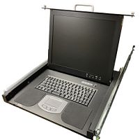 1U Стоечная консоль Fujitsu RC25 с монитор 17дюймов (1xVGA 2xPS/2 1xUSB 1xVM, keyboard EN/JP) !NEW!