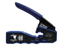 Инструмент VCE GJ670BL обжимной, совместим с коннекторами: RJ45/8P8C CAT5E/6/6A/7