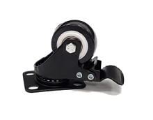 Колесо для напольного шкафа поворотное с тормозом
