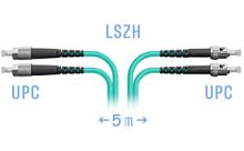 Оптический патч-корд FC-ST UPC/UPC МM OM3 Duplex 3мм --5м