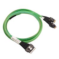 Кабель ACD-60004-ZC Slimline SASx8 (SFF8654) -to- 2 Slimline SASx4 (SFF8654)+ SFF9402,1M(Broadcom 0