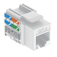 Модуль-вставка C265-6 типа Keystone, Кат.6 (Класс E), 250МГц, RJ45/8P8C, 110/KRONE, T568A/B, неэкран