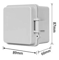 Коробка распределительная пластиковая влагозащищенная 89*87*60 мм