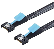 Кабель MCIO (SFF1016-4i) to MCIO (SFF1016-4i) 0.8м NVME