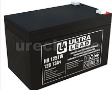 Аккумуляторная  батарея UltraLead HR1251W 12V, 13Ah, F2, свинцово-кислотная