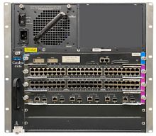 Модульный коммутатор Cisco Catalyst 4506 комплектность: 96x1Gbit(PoE+) +6SFP