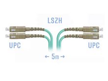 Патч-корд оптический SC-SC UPC/UPC MM Duplex 3мм --5м OM3, LSZH