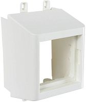 060007S Суппорт с рамкой 1 пост (45х45) на профиль для кабельного канала SPL 60х16  060007S Суппорт с рамкой 1 пост (45х45) на профиль для кабельного канала SPL 60х16