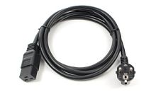 Кабель питания Евровилка - С19 2 метра/черный/3x2.5/16А