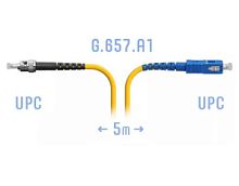 Патч-корд оптический SC-ST UPC/UPC SM Simplex --5м