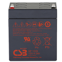 Аккумуляторная батарея CSB (GP 1245) 12V, 4.5Ah свинцово-кислотная