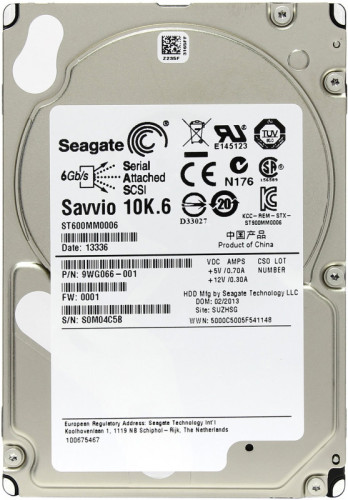 Жесткий диск 2.5" 600 Gb Seagate ST600MM0006 10Krpm SAS 6G 64MB