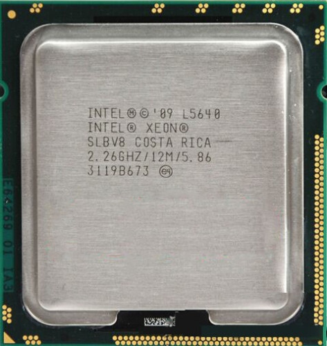 Процессор Intel Xeon L5640 (6C/12T, 12M Cache, 2.26/2.8 GHz, 5.86 GT/s Intel QPI) s1366