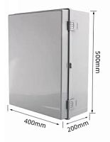 Шкаф сетевой мультимедийный пластиковый с перфорированной панелью 500*400*200 IP67