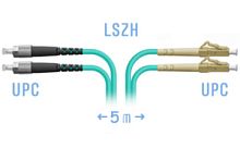 Оптический патч-корд FC-LC UPC/UPC МM OM3 Duplex 3мм --5м