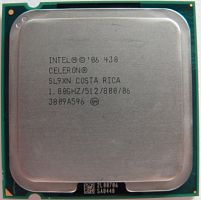 Процессор Intel Celeron 430 (512K Cache, 1.80 GHz, 800 MHz FSB, 35W) s775 Mark:491/602