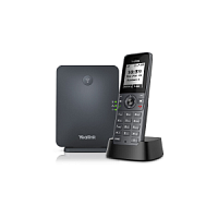 DECT-система Yealink W71P (база W70B+трубка W71H) до 10 SIP-аккаунтов, до 10 трубок, до 20 вызовов