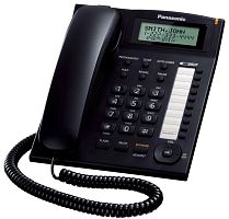 Телефон Panasonic KX-TS2388RU 3х-строчный дисплей, черный(новый, повреждена упаковка)