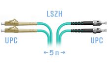 Оптический патч-корд LC-ST UPC/UPC МM OM3 Duplex 3мм --5м