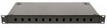 Шкаф кроссовый оптический стоечный 1U 12SC / 24LC, до 24 КДЗС, чёрный
