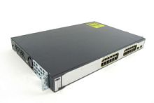 Коммутатор Cisco Catalyst WS-C3750-24PS-E Layer 3, 24 порта 10/100BaseT(PoE). +2SFP 1Gbit 