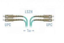 Патч-корд оптический SC-SC UPC/UPC MM Duplex 3мм --1м OM3, LSZH