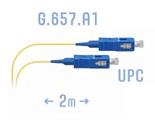 Патчкорд оптический SC-SC UPC/UPC SM Simplex 0.9мм --2м